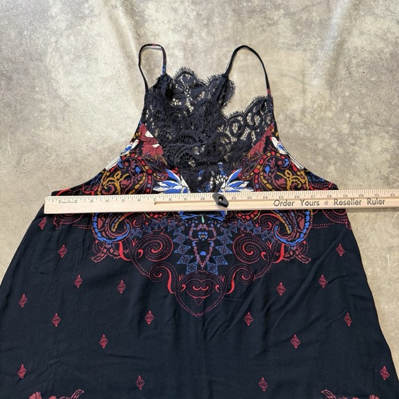 Free People Intimately Dress Womens Size M Black Lace Shift Slip Whos Sorry Now - Picture 4 of 9